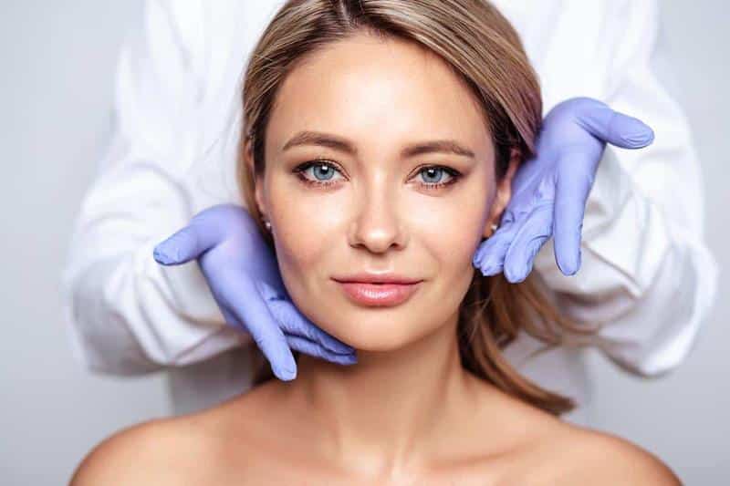 beautiful-blonde-woman-clear-tight-skin non-surgical procedures